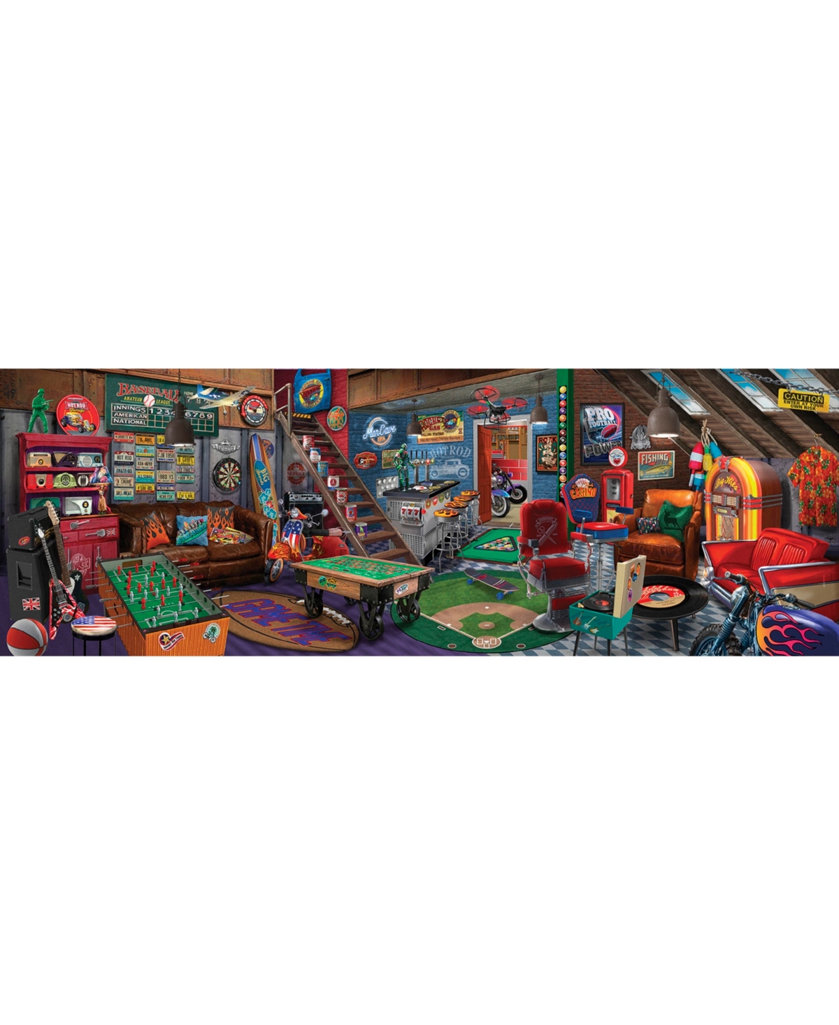 SunsOut Man Cave 500 piece Jigsaw Puzzle for Adults