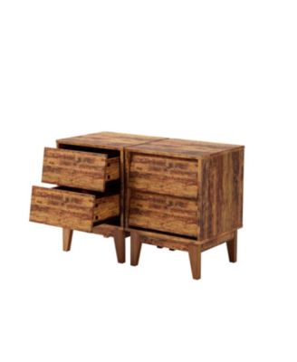  Set of 2 Vintage Mid-Century Nightstands