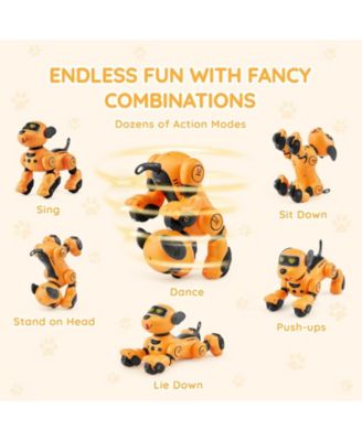 RC Robot Dog Toy with Voice Touch and Dance Modes