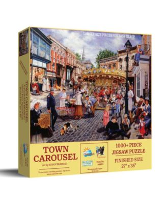 Town Carousel 1000 piece Jigsaw Puzzle for Adults Large Pieces