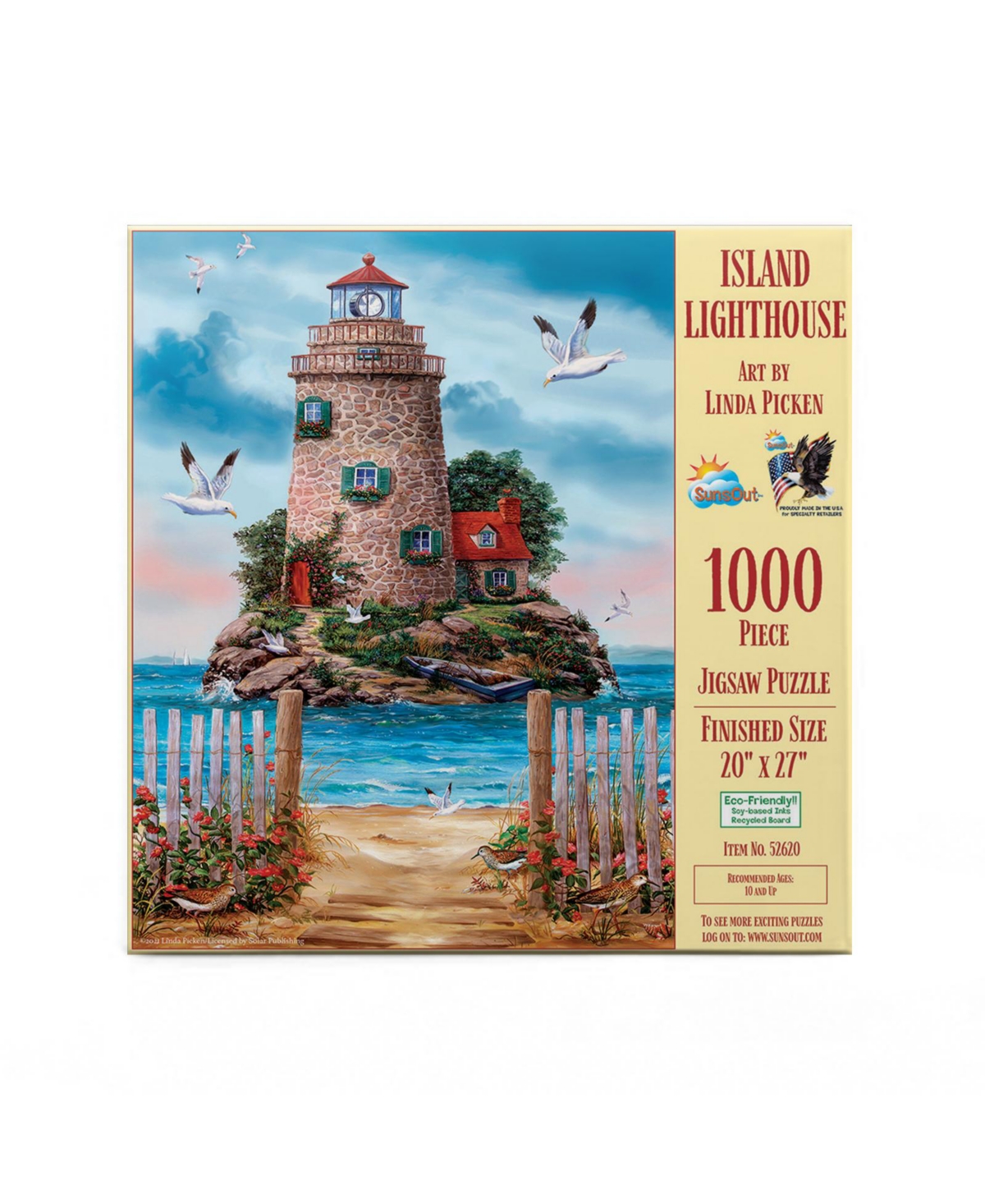 SunsOut Island Lighthouse 1000 piece Jigsaw Puzzle for Adults