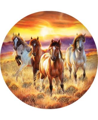 Running in the sun 500 piece Jigsaw Puzzle for Adults Round