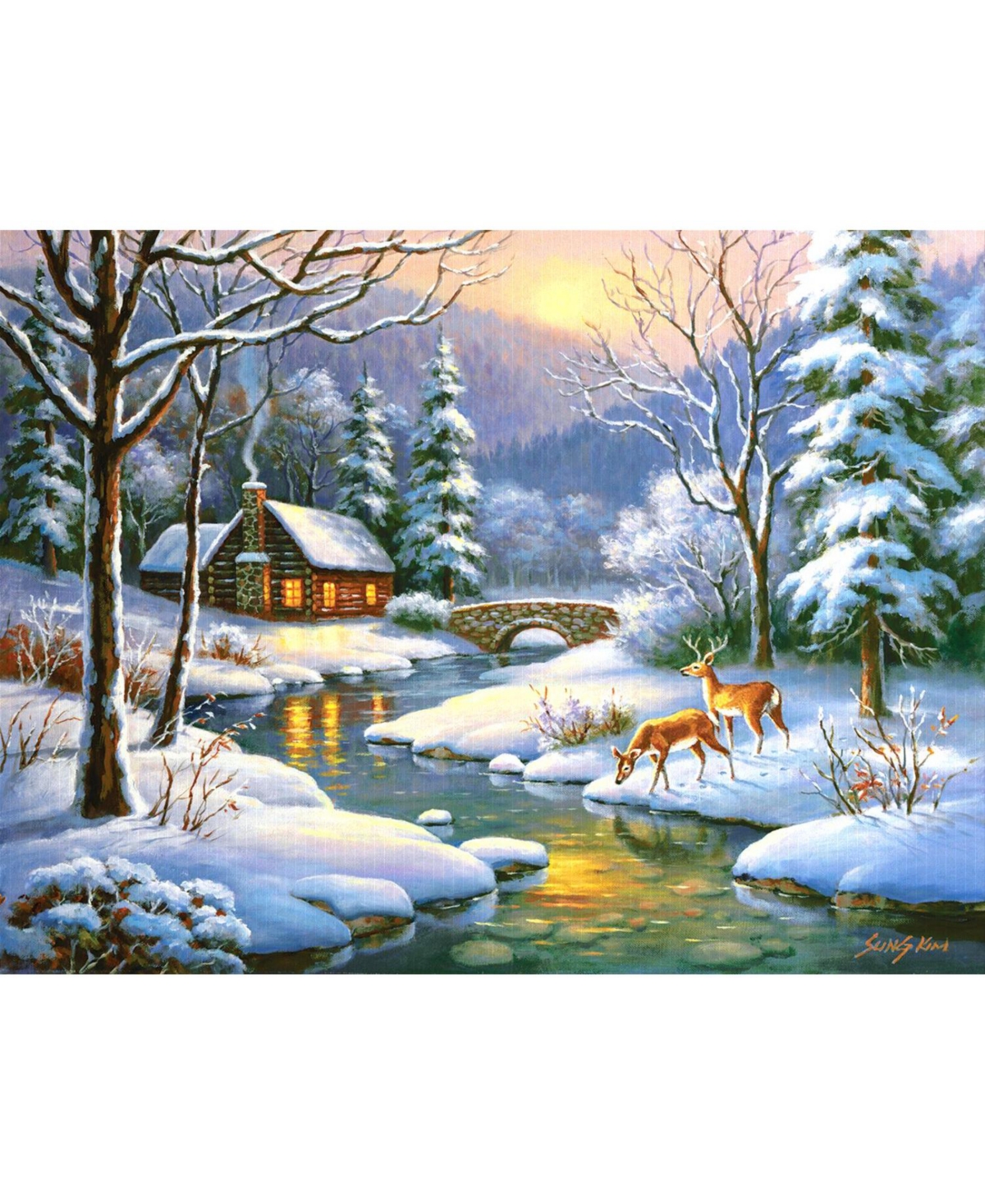 SunsOut Late Night Visitors 500 piece Jigsaw Puzzle for Adults