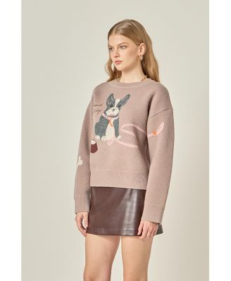 Women's French Bulldog Sweater