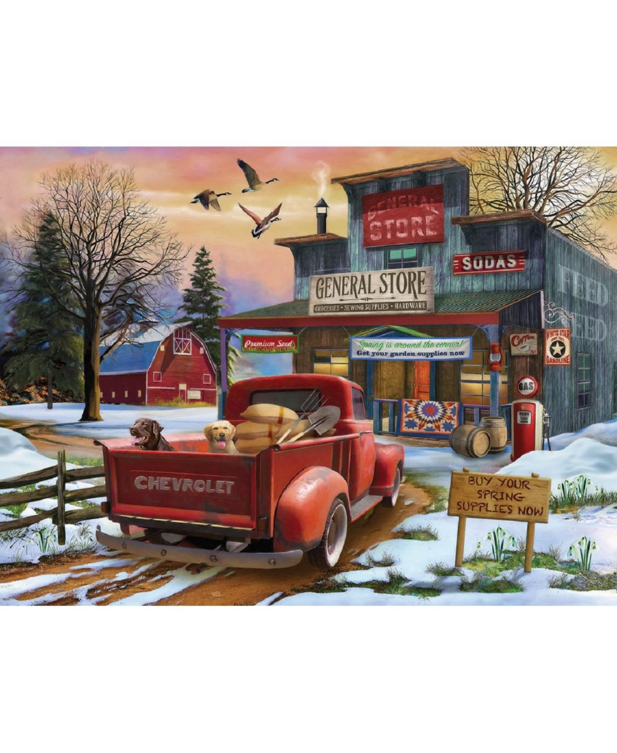 SunsOut Spring Supplies 1000 piece Jigsaw Puzzle for Adults