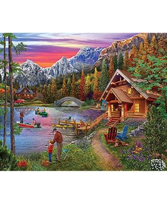 Stone Bridge Lake 1000 piece Jigsaw Puzzle for Adults