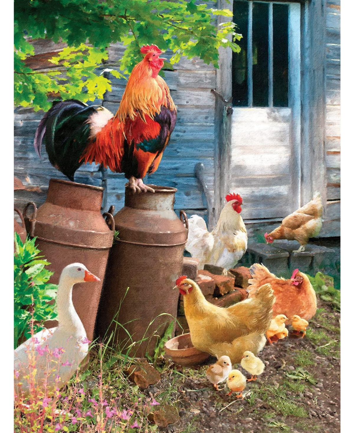 SunsOut Hen Run 1000 piece Jigsaw Puzzle for Adults