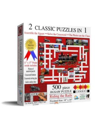 Riding the Rails 500 piece Jigsaw Puzzle for Adults Puzzle Combo