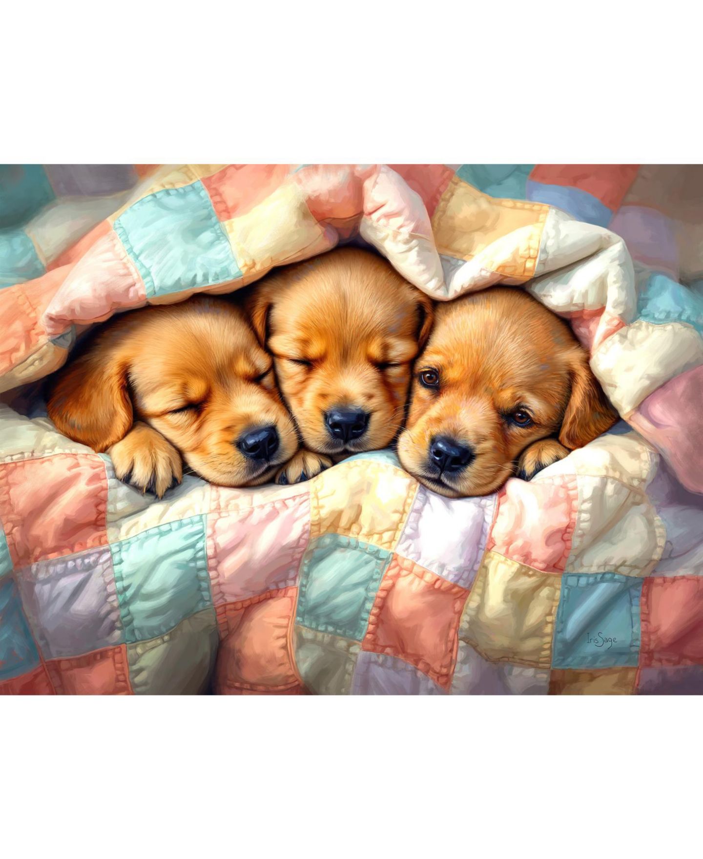 Детский пазл SunsOut Adorable Puppies Interlocking 300 Piece Jigsaw Puzzle, от 15 лет — фото 3