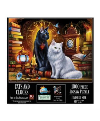 Cats and Clocks 1000 piece Jigsaw Puzzle for Adults