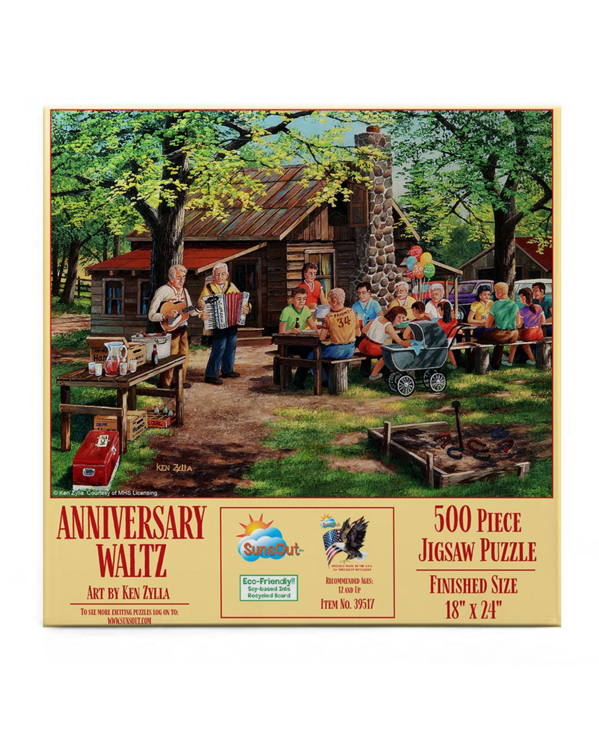 SunsOut Anniversary Waltz 500 piece Jigsaw Puzzle for Adults