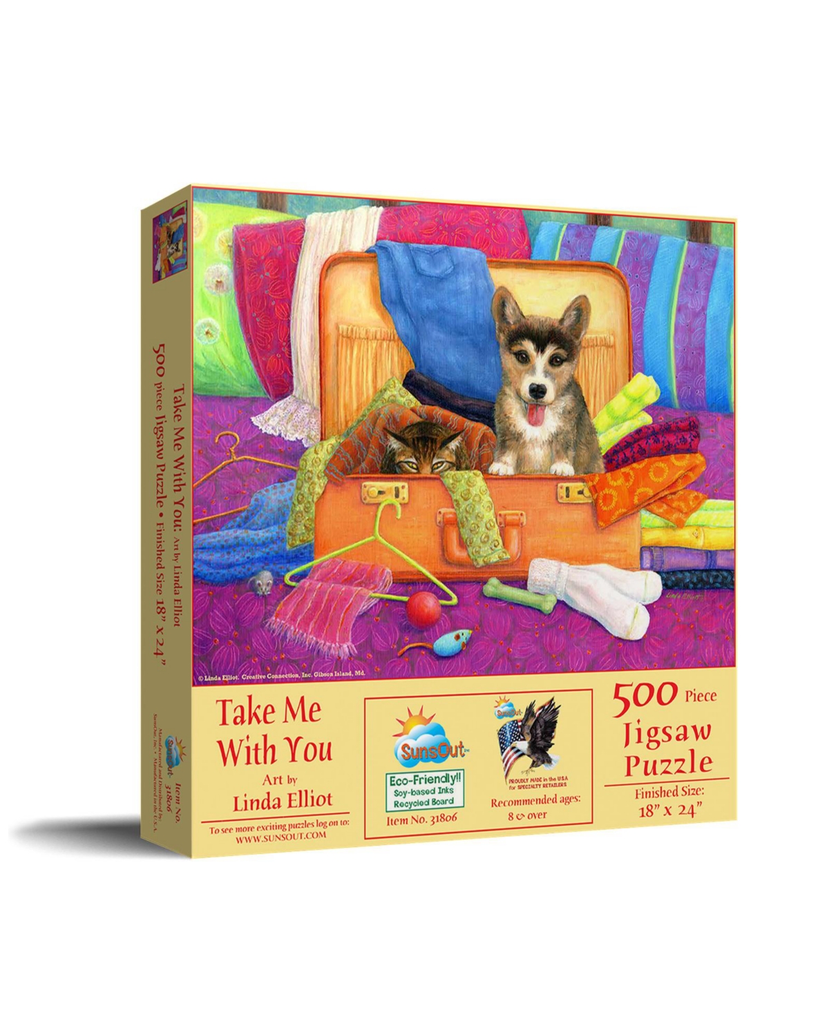SunsOut Take Me With You 500 piece Jigsaw Puzzle for Adults