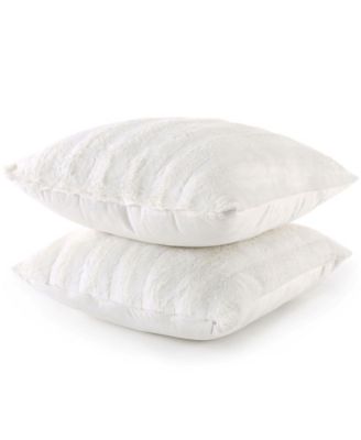 Plush Reversible Faux Fur 2-Pack Decorative Pillow, 26" x 26"