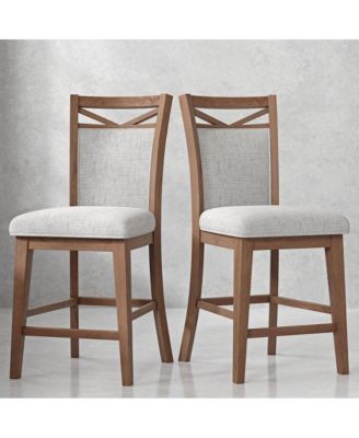 Americana Modern Dining Upholstered Counter Chair Two Pack