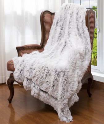 Soft and Fuzzy Reversible Shaggy Throw, 60" x 70"