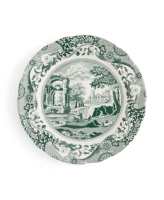 Heritage Green Italian Dinner Plates, Set of 4