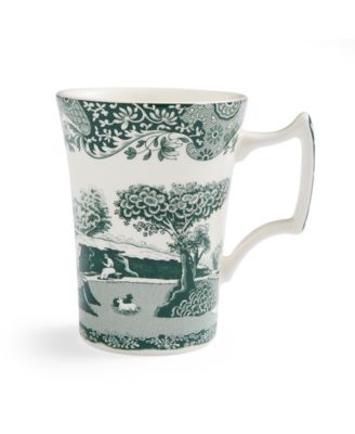 Heritage Green Italian Cottage Mugs, Set of 4