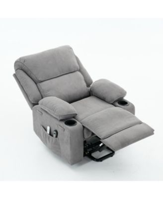 Remote-Controlled Heating and Massage Assistive Recliner for Seniors