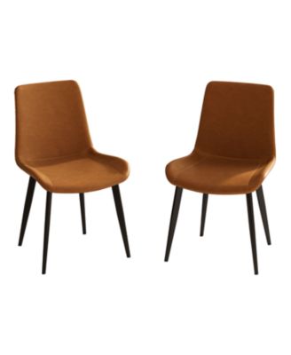 Faux Leather Dining Chairs (Set of 2)