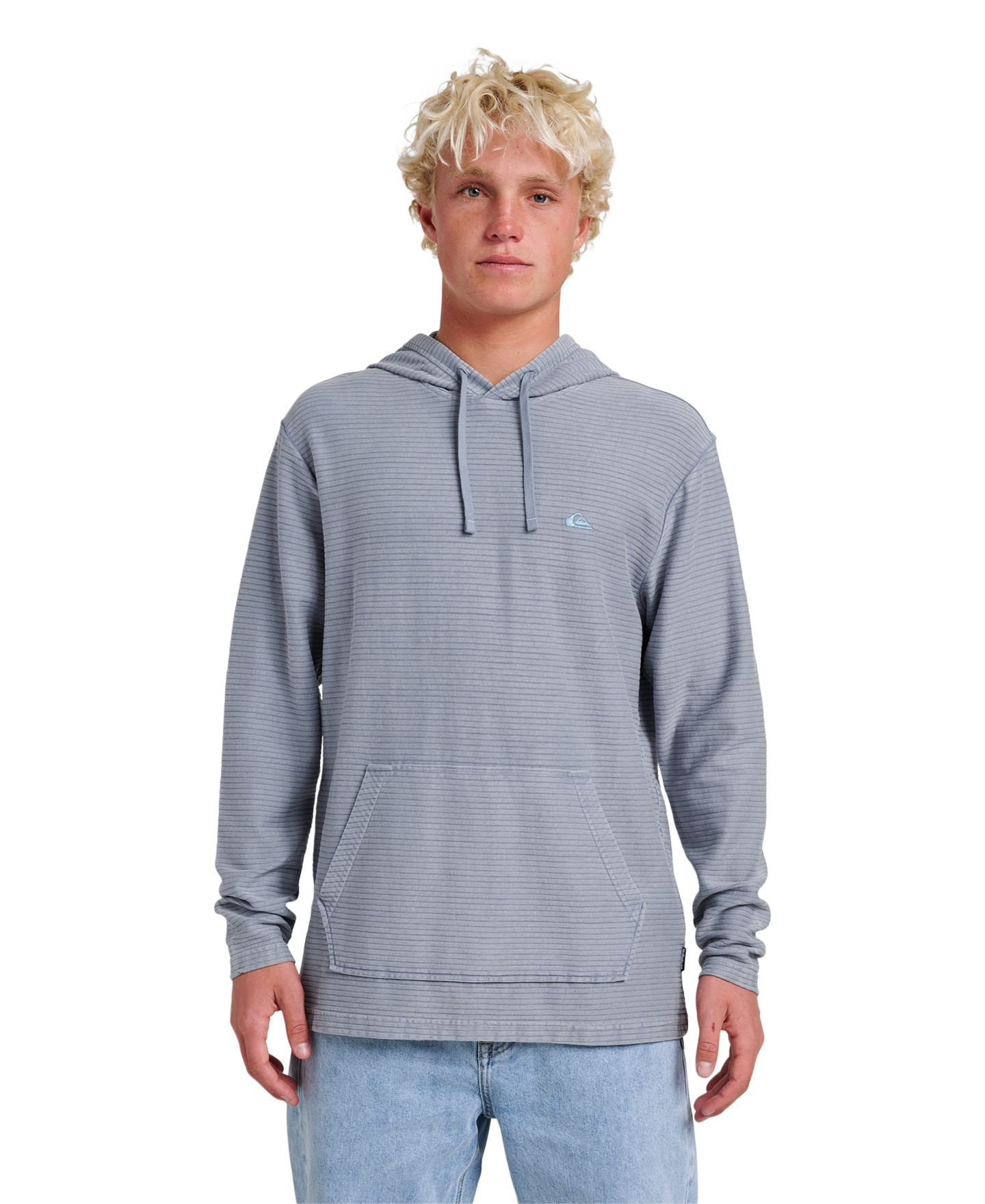 Мужское худи Quiksilver Alamitos Long-Sleeve Pull-On, цвет: Синий — фото 1