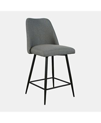 Macey Contemporary Modern Upholstered Counter Barstool (Set of 2)