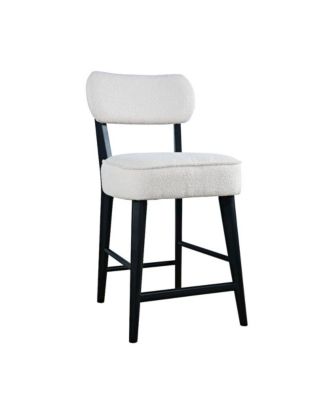 Wes Mid-Century Modern Boucle Upholstery Counter Barstool (Set of 2)
