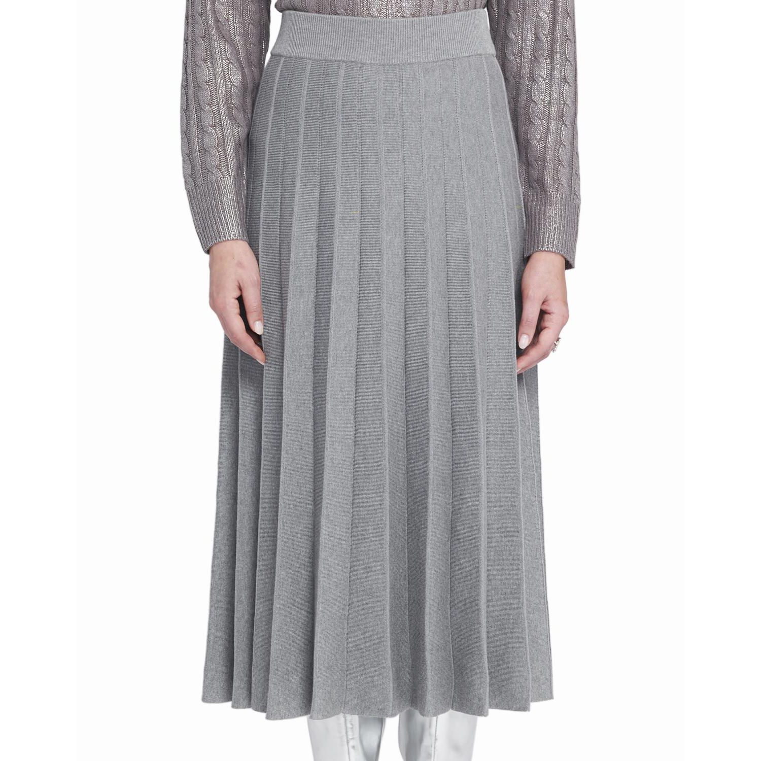 Women's Pleated Sweater Skirt