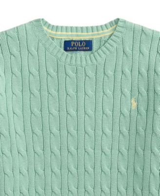 Boys' 8-20 Cable-Knit Cotton Sweater