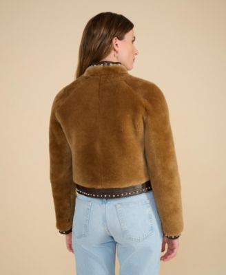 Women's Shearling Studded Jacket