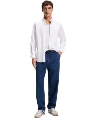 Men's Regular-Fit Stretch-Cotton Dobby Shirt