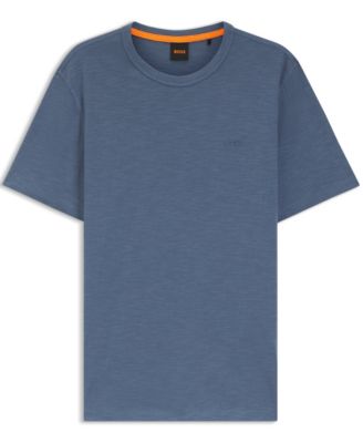 Men's Slub-Cotton Logo Detail T-Shirt