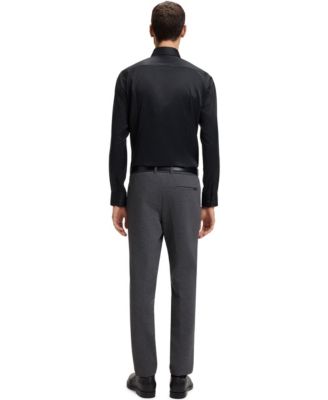 Men's Performance-Stretch Twill Slim-Fit Dress Shirt