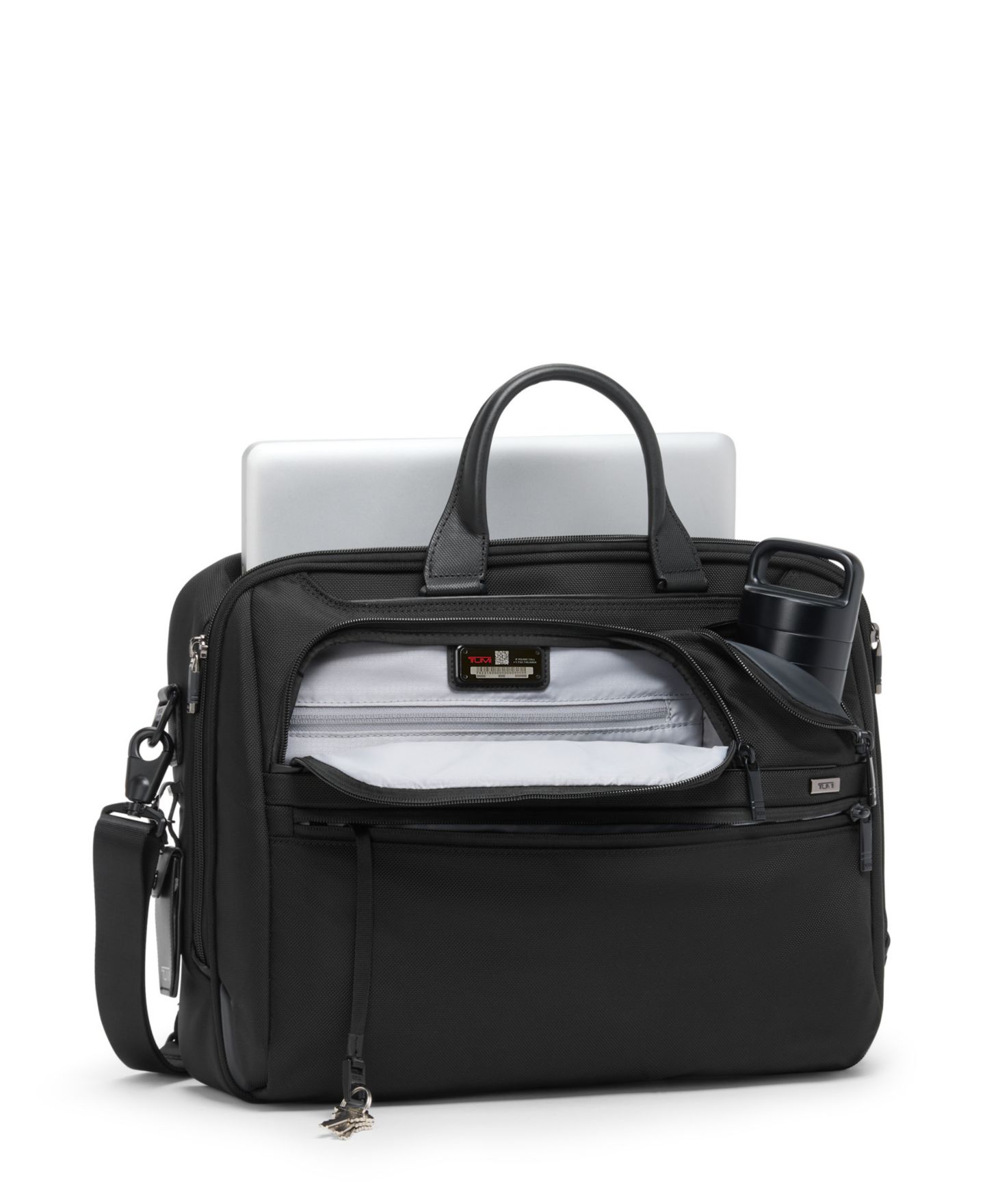 Сумка Tumi Alpha Large 17" Briefcase, цвет: Чёрный — фото 3