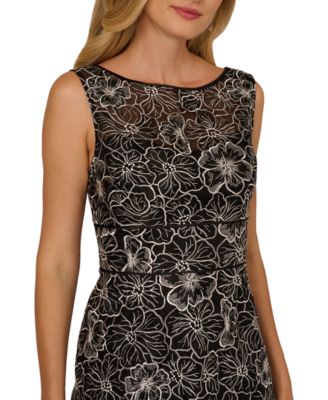 Women's Crewneck Embroidered Dress