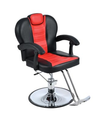  Reclining Barber Chair with Hydraulic Pump and 360