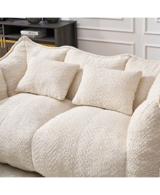Streamdale Plush Beanbag Sofa with Foam Core for Two