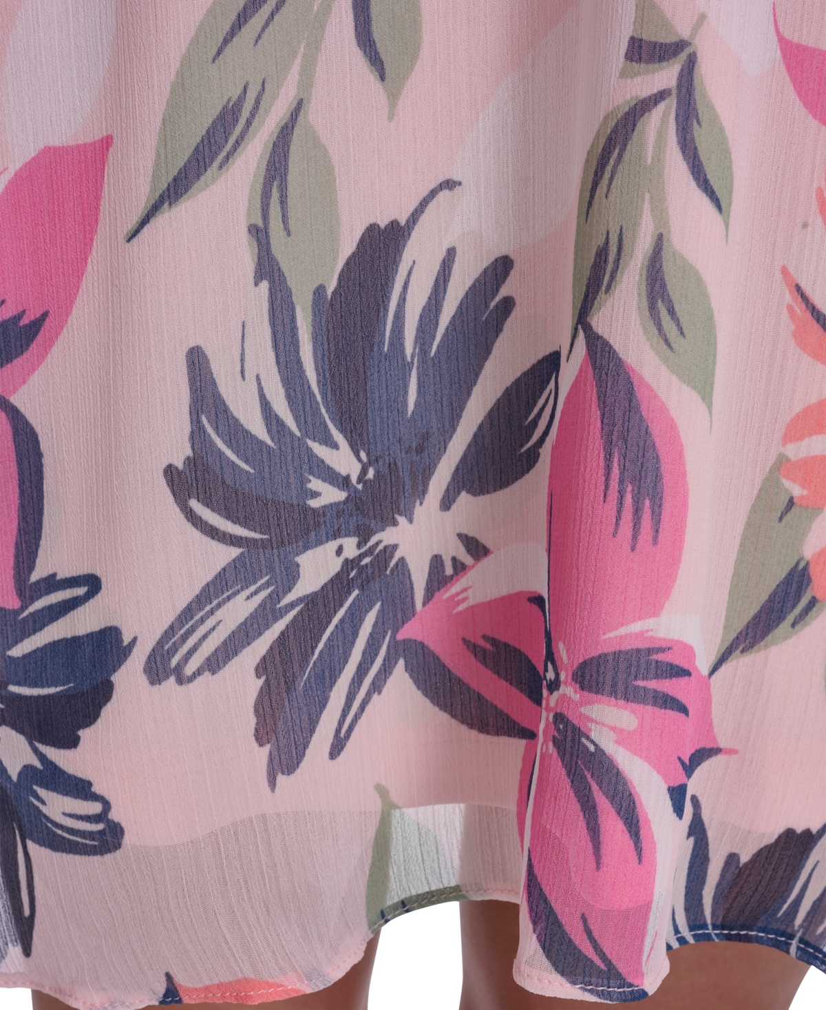 Calvin Klein Women's Bell-Sleeve Trapeze V-Neck Dress