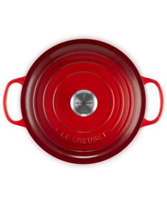 Signature Enameled Cast Iron 6.5-Quart Deep Round Dutch Oven