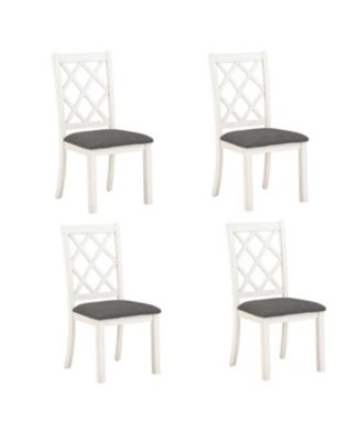 Mid-Century 5-Piece Round Dining Set Walnut Table & Chairs