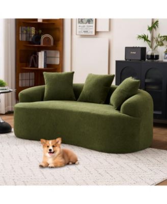 LY-025 Forest Green Loveseat Sofa