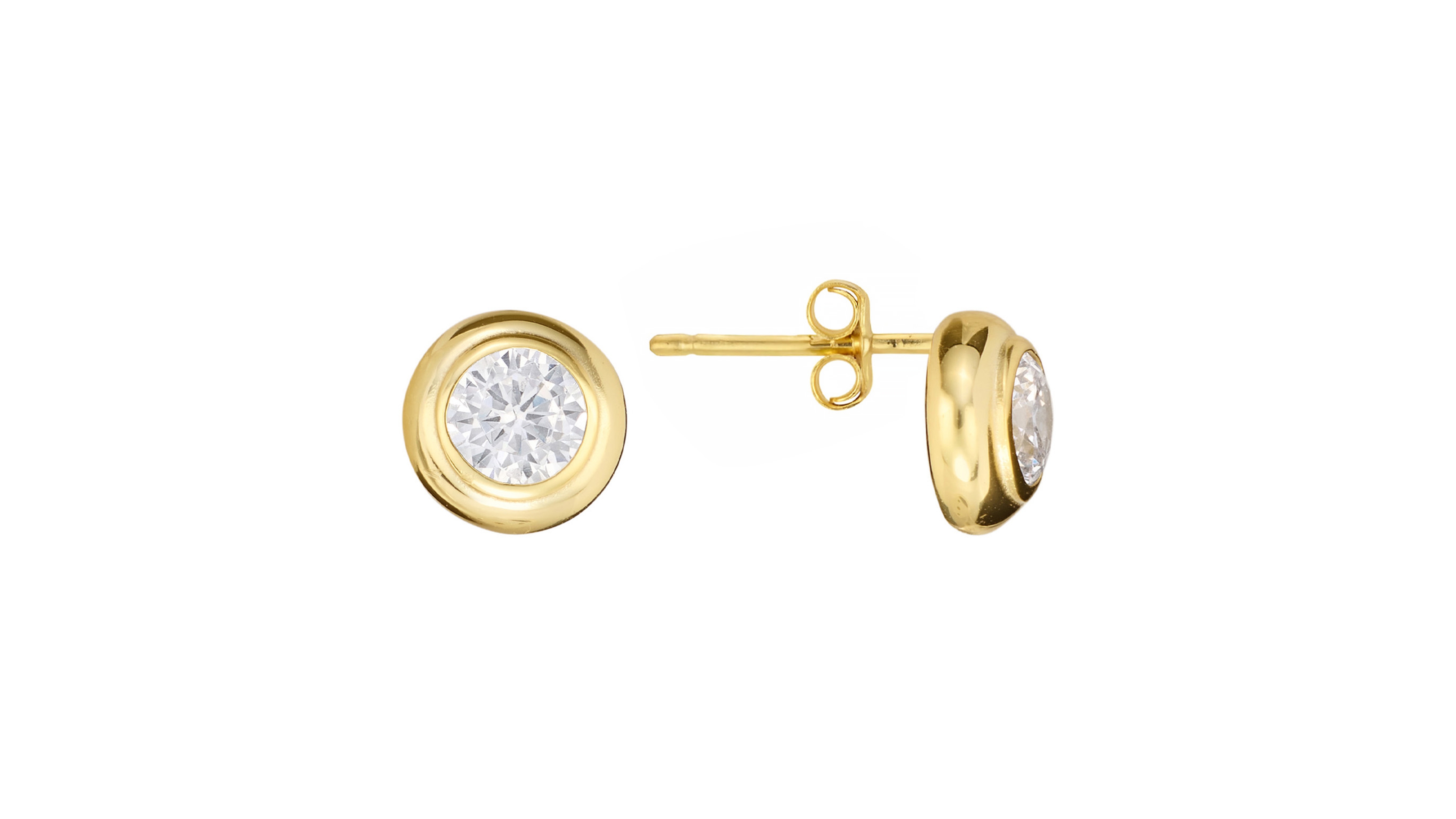 Macy's Cubic Zirconia Bezel Stud Earrings