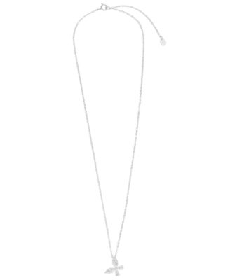 Cubic Zirconia Butterfly Pendant Necklace