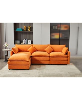 Modular 3-Seater L-Shaped Sectional Sofa