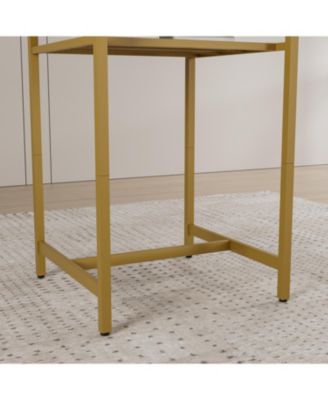 Bar table, equipped with 2 bar stools, with backrest and partition