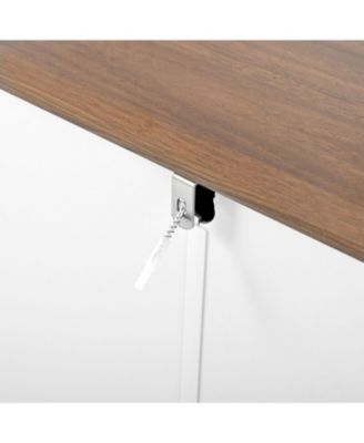 White 6-Drawer Dresser with Wide Drawer & Metal Handles