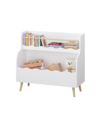 Streamdale Kids Bookcaes, Children Book Organizer, toy Storage Cabinet Organizer, White
