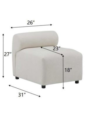 Streamdale  Furniture  Evelyn 114" 6-Piece U-Shaped Modular Sectional Sofa