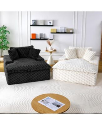 51" Comfort Sofa w/ 2 Pillows & Backrest