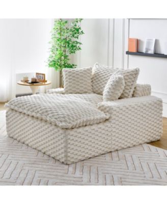51" Comfort Sofa w/ 2 Pillows & Backrest
