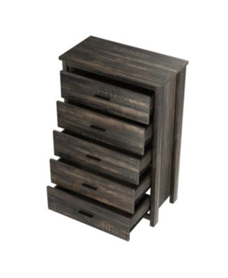 Streamdale Queen Bed Set- Storage Headboard, Nightstands, Dresser